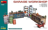 Miniart 49011 - 1/48 Garage Workshop - Neu