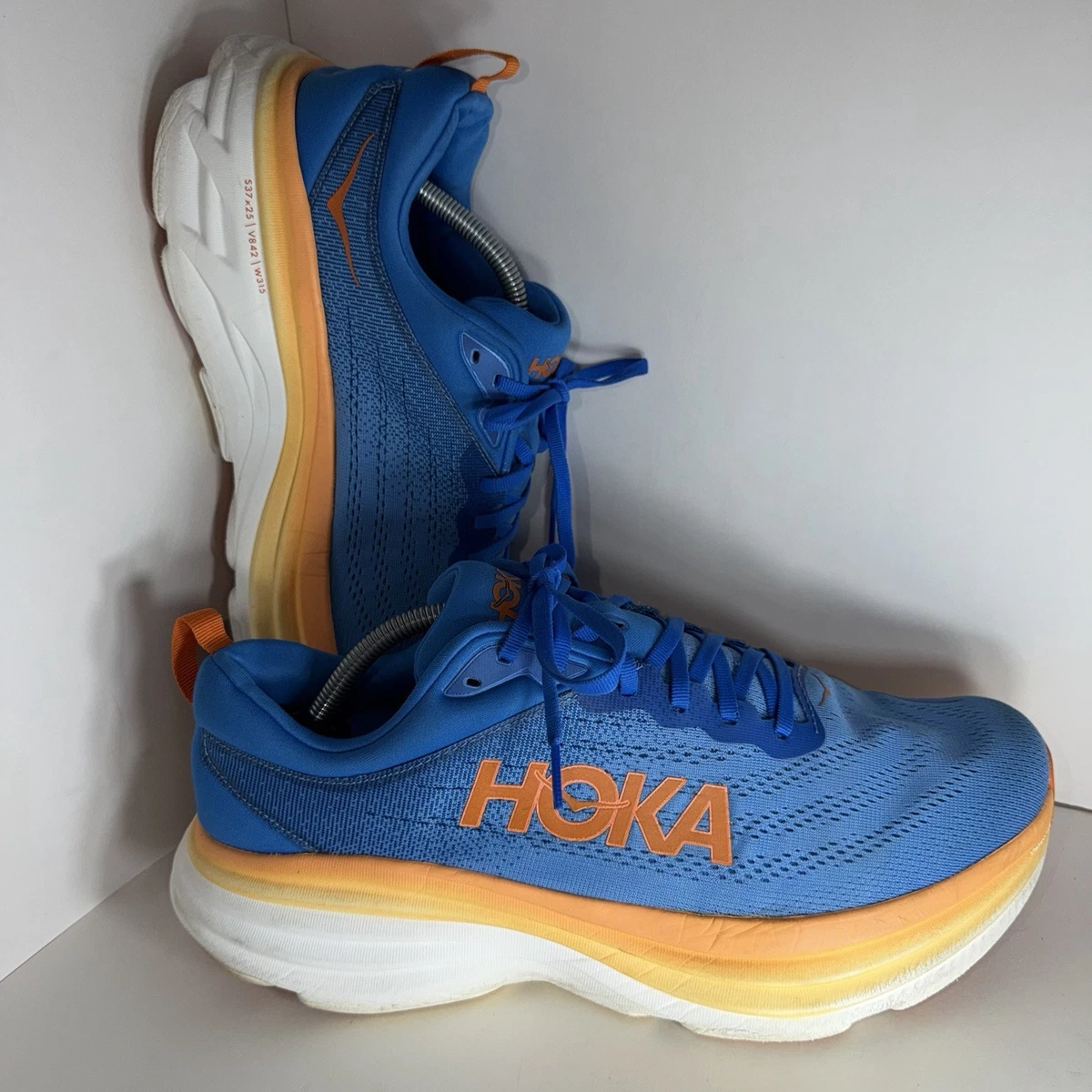 Hoka One One HOKA Bondi 8 2E Wide Coastal Sky Vibrant Orange for