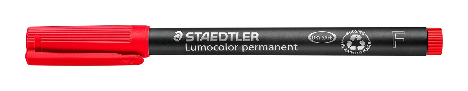 STAEDTLER 318-2 Lumocolor Universal Permanent Fine Pens - Red, Pack of 10 (31...