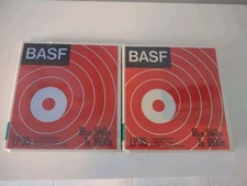 New sealed 2 BASF Blank LP35 Long Play Reel to Reel Tape 7" 1800 ft. 