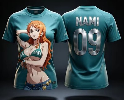 Nami Sexy Fußball Trikot One Piece T-Shirt Team City Edition