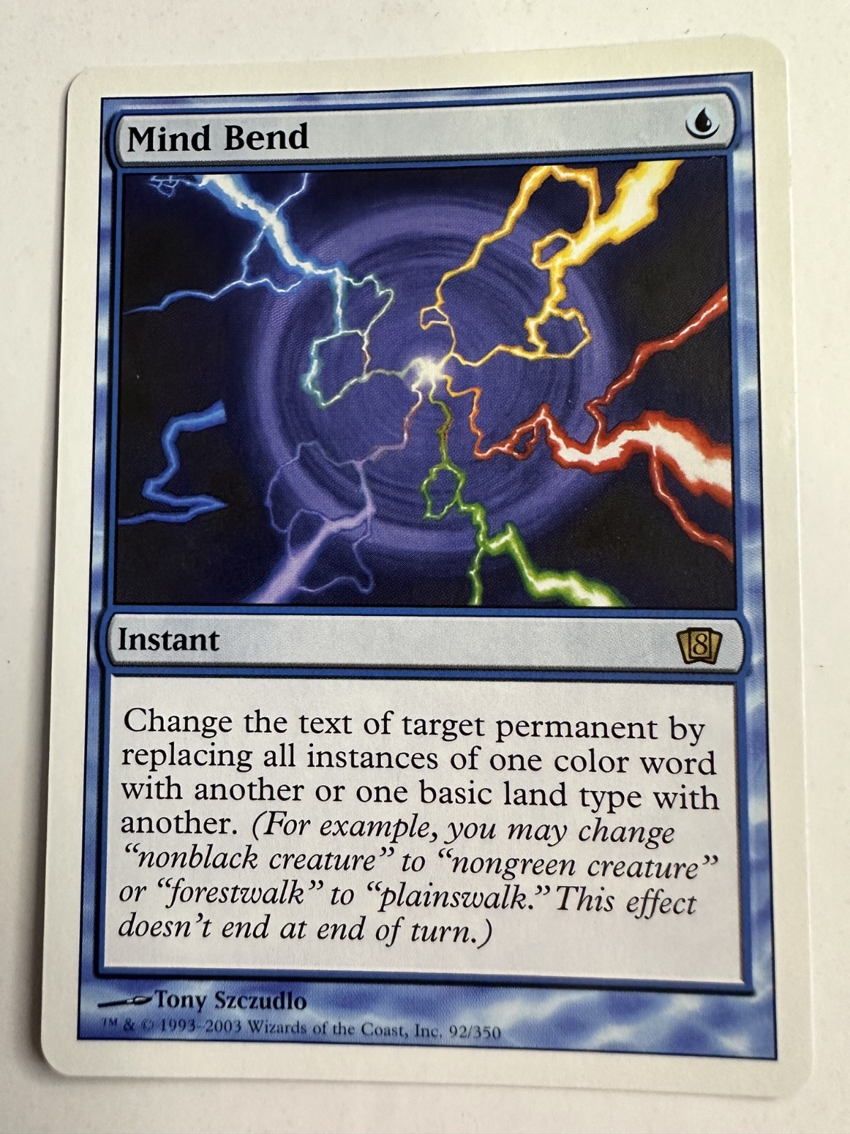 MTG Magic The Gathering Eighth 8th Edition Mind Bend  Rare LP