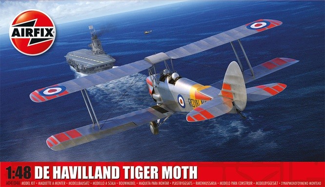 Airfix 04104A De Havilland Tiger Moth 1:48 Scale Model Kit - Image 8