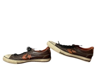 JOHN VARVATOS Converse ALL STAR Brown Wingtip Leather Slip On Men’s Sneakers 12 Converse x John Varvatos Distressed Leather All Star Shoes  main image 2