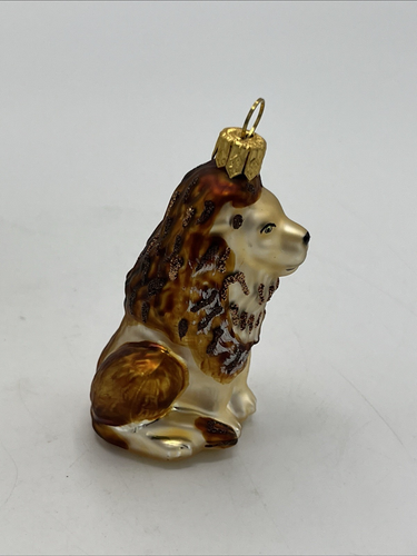 Impuls Polish Glass Lion Animal Christmas Ornament King of the Jungle - Picture 5 of 12