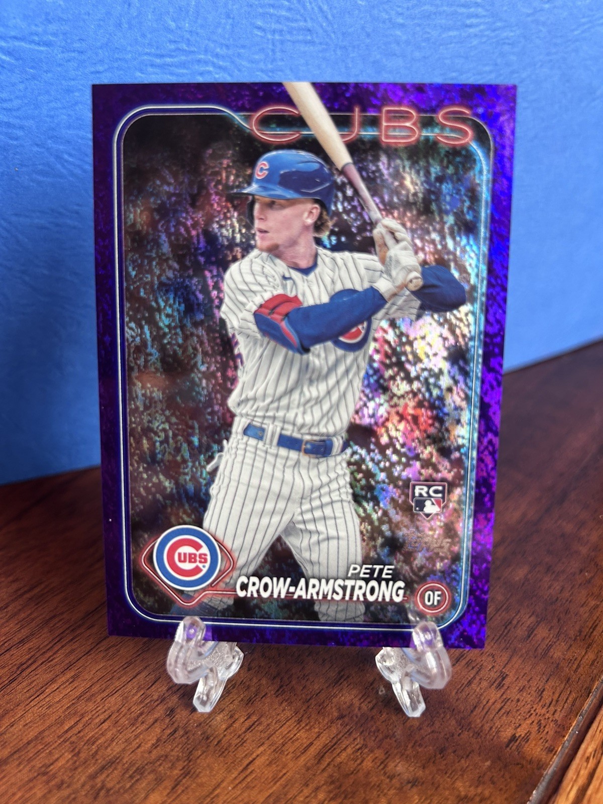 PETE CROW-ARMSTRONG 2024 Topps Series 2 #407 Purple Holo Foil /799 RC