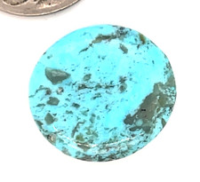 Genuine Handmade Light Blue Kingman Turquoise Round Cabochon 10cts