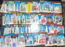 1986 Topps Traded MLB Baseball Trading Cards Lot