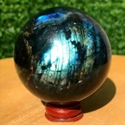 310g Natural Labradorite Crystal Ball Crystal Sphere Energy Healing Reiki