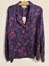 NWT Johnny Was Claude Resort Shirt Size Women’s Large 100% viscose