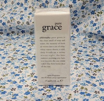 NIB Philosophy Pure Grace Travel Size Eau de Toilette Spray .5 oz 15 ml