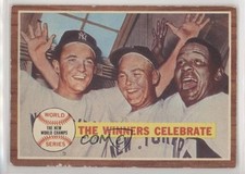 1962 Topps World Series New York Yankees Johnny Blanchard Bud Daley #237 04i2