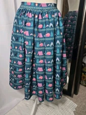 Unique Vintage Swing Skirt  Size Small Rockabilly Pinup Retro