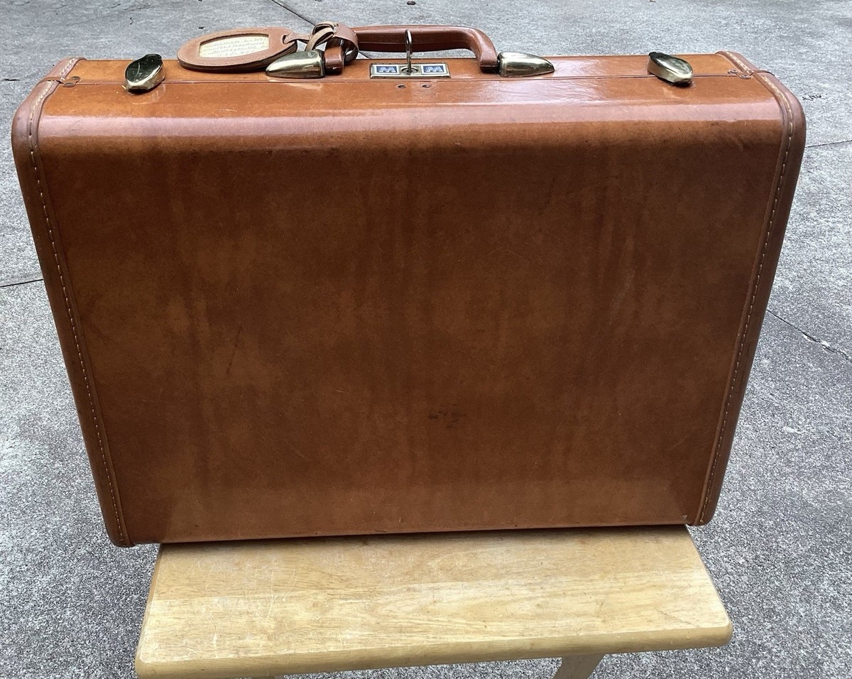 Lock Samsonite Vintage Suitcase Vintage Samsonite Omega GL Brown