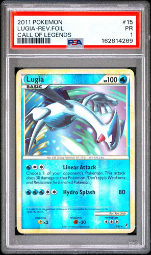 2011 POKEMON CALL OF LEGENDS #15 LUGIA-REVERSE FOIL PSA 1 | eBay