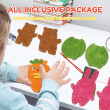6-Piece Animal Sewing Kit for Kids - Beginner DIY Craft Set