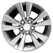 17x7.5 5 Double Spoke Alloy Wheel Machined Painted Medium Silver Metallic