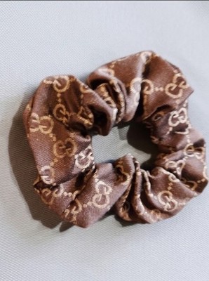 Authentic Gucci VIP Gift Brown Scrunchie Hair Accessory