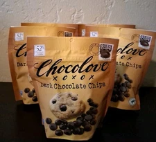 5 11 Oz. Bags Chocolove 55% Dark Belgian Chocolate Best By 2/25/25 