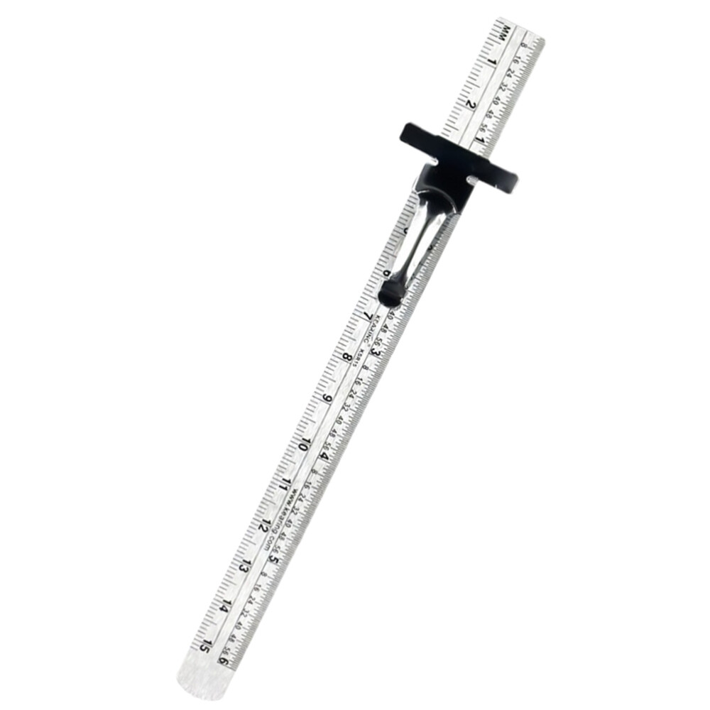 Workhsop Ruler Office Workshop Measuring Tool Angoily 3-Piece Stainless Steel Ruler ...