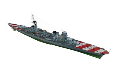 3D printed kits 1/350 Italian Duca d'Aosta class cruisers (full hull)