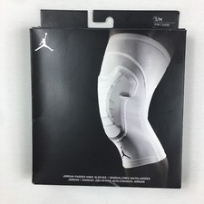 Nike Jordan Hyperstrong Padded Knee Sleeves Men  s S/M White