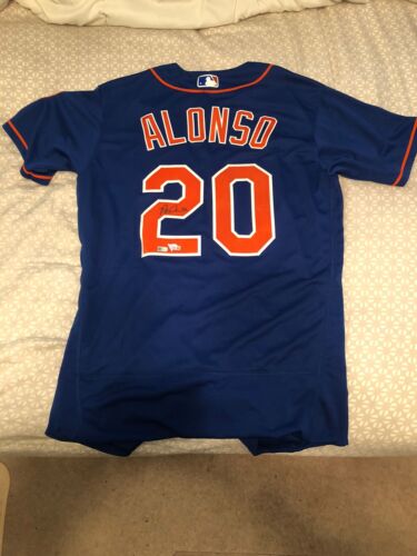 Pete Alonso Signed/Autographed Authentic Jersey Fanatics - Afbeelding 1 van 7