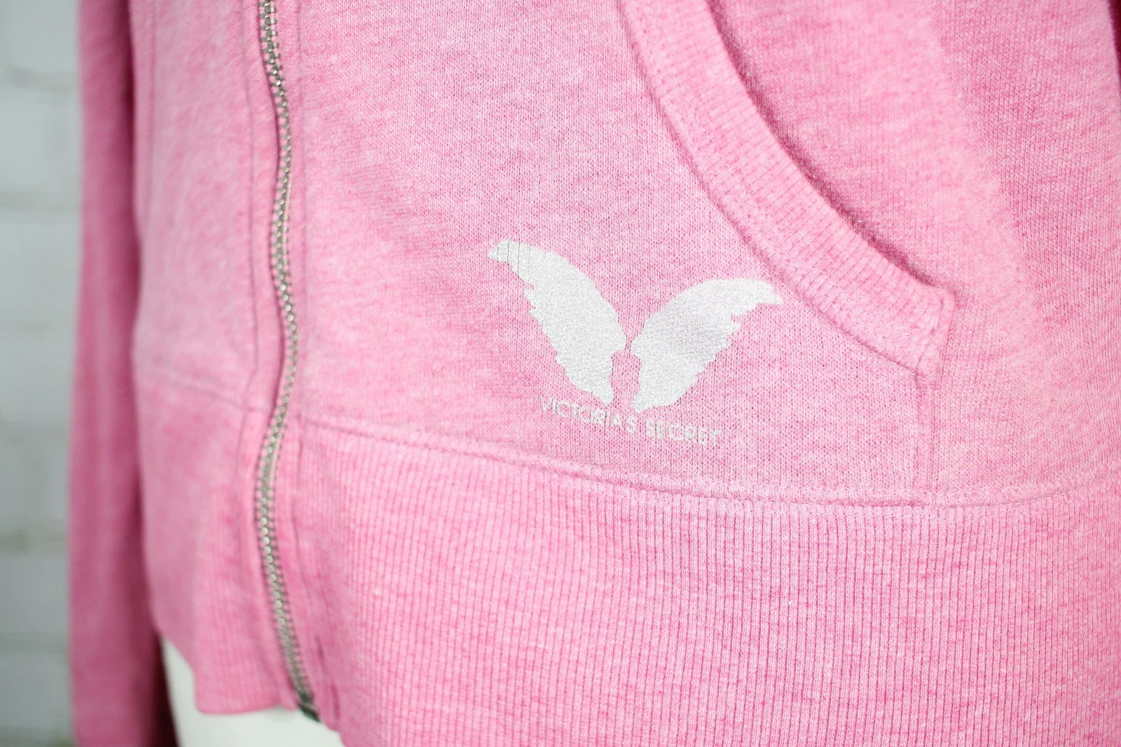 UNDERCOVER Felpa con cappuccio e zip intera Victoria's Secret Supermodel Essentials rosa donna M