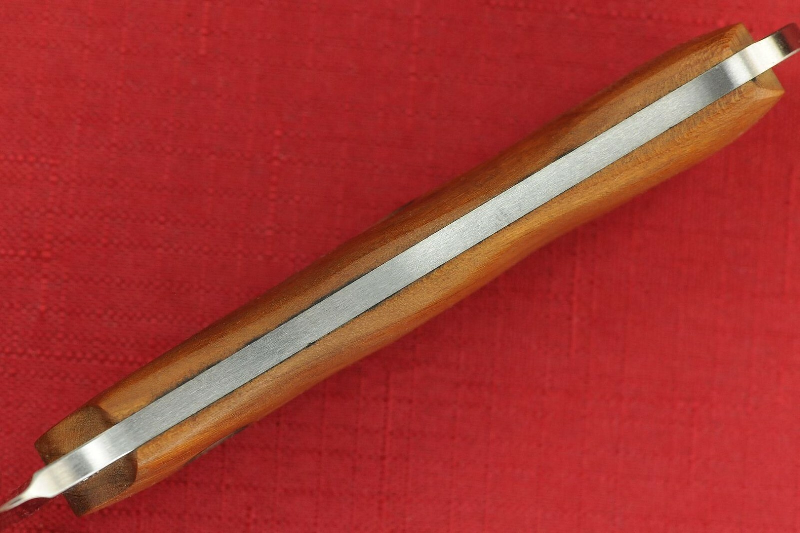 2011 Busse Custom HOG MUK .16" Convexed Satin Blade, Full Cherry Wood Handle