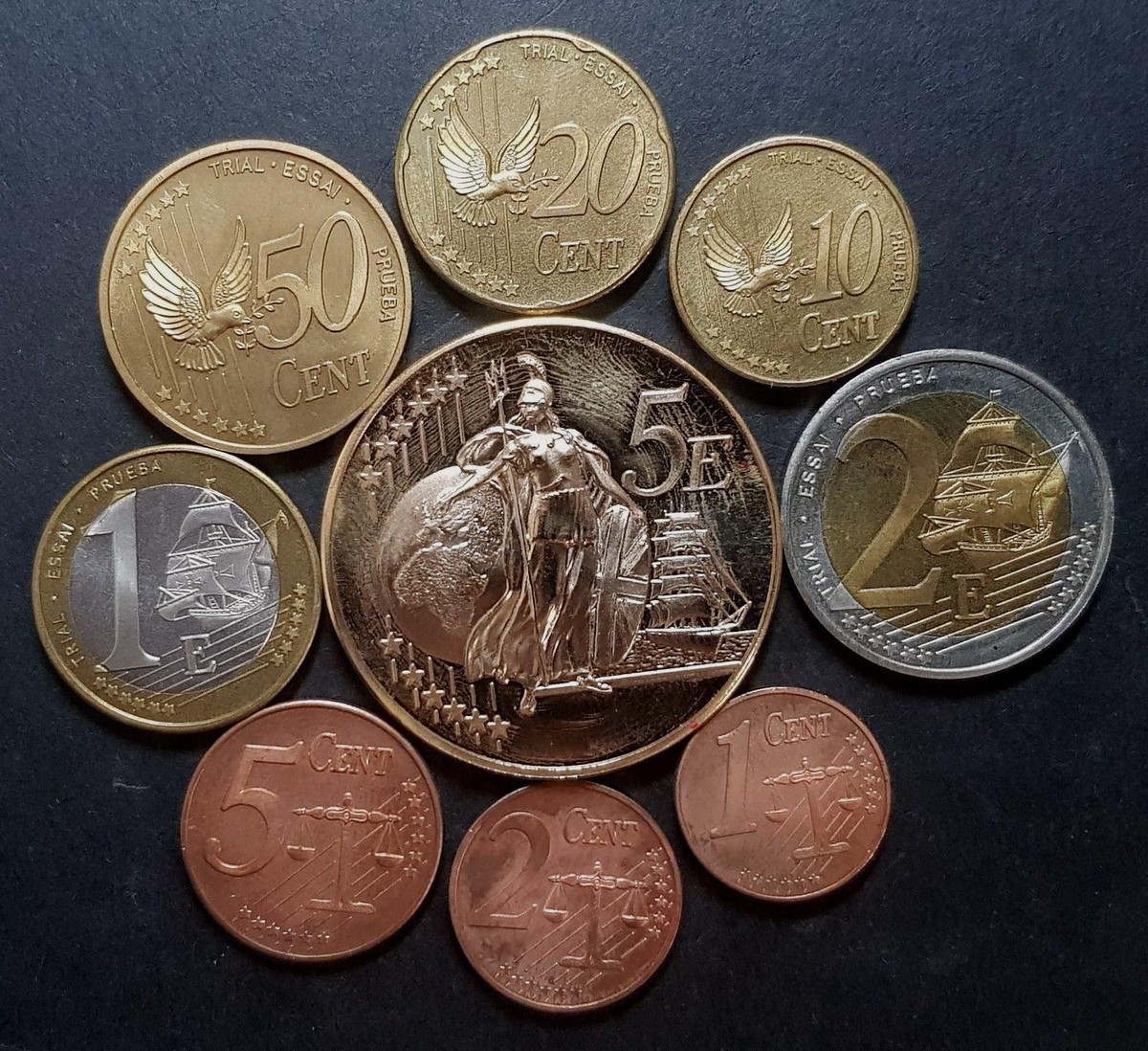 2002 United Kingdom Pattern Euro Coin Collection -selten- | eBay.de