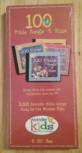 100 BIBLE SONGS FOR KIDS by Wonder Kids - 4 CD Set | eBay