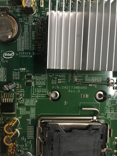 ~ Intel S5000VSA DA0T75MB6H0 PBA E11011-101 System Board with E5310 CPU & I/O - Picture 3 of 4