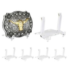 6-Pack Acrylic Belt Buckle Display Stand for Belt Buckles Men, Belt Buckles W...
