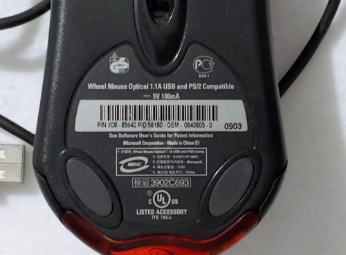 Vintage Microsoft Intellimouse Optical USB Wheel Mouse 1.1A - Schwarz - BESCHREIBUNG LESEN - Bild 9 von 13