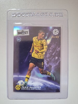 Topps Impact UCC 23/24 -  Paris Brunner - /49 - Borussia Dortmund Rookie Card