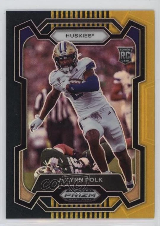 2024 Panini Prizm Draft Picks Black Gold Prizm /5 Ja'Lynn Polk #177 Rookie RC