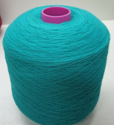 natur Wolle Garn Stricken & häkeln|Kone 100% baumwol türkis  800gr. Nm 28/2 bw50