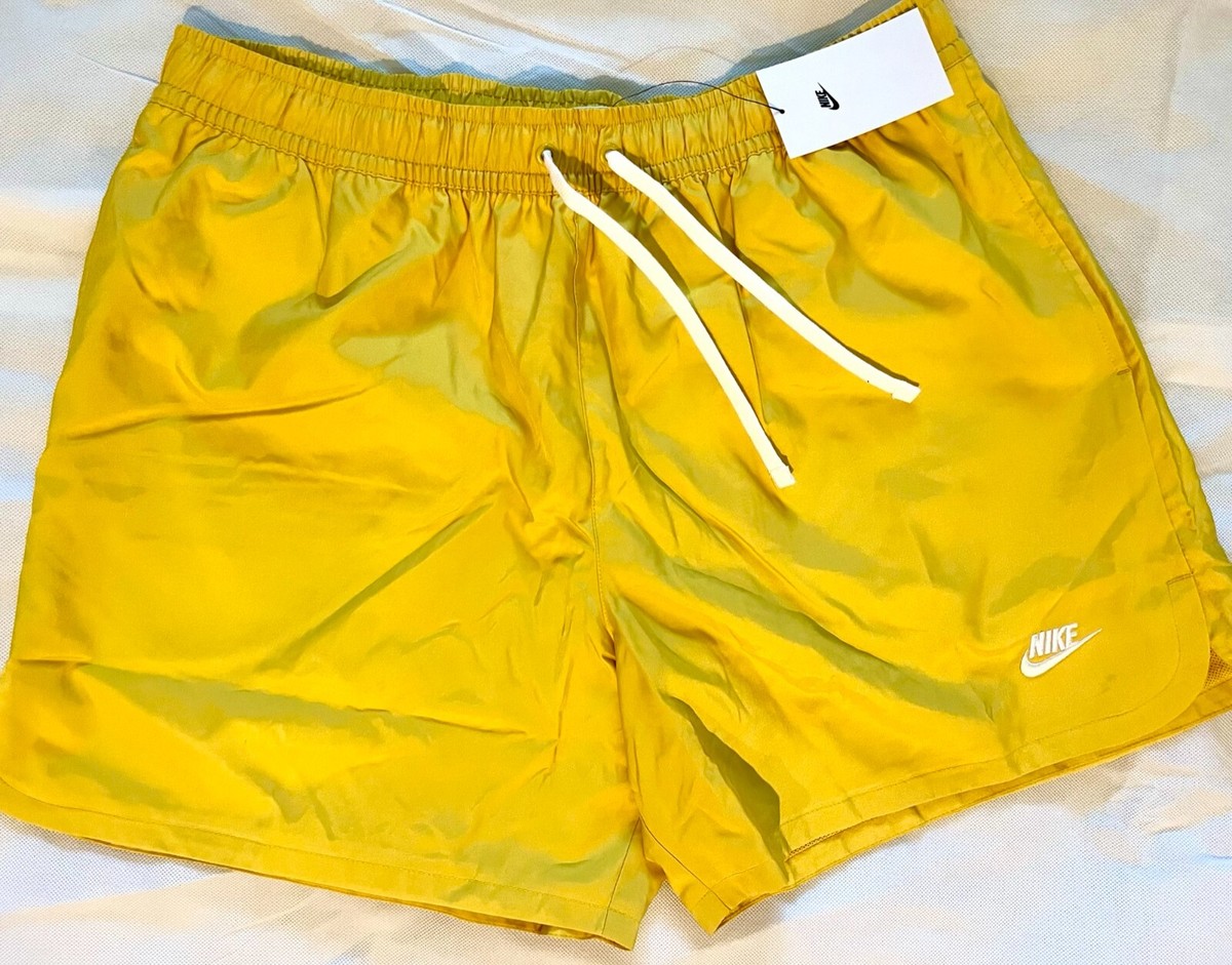 Nike Sportswear Essentials Woven Lined Yellow Shorts DM6829-709