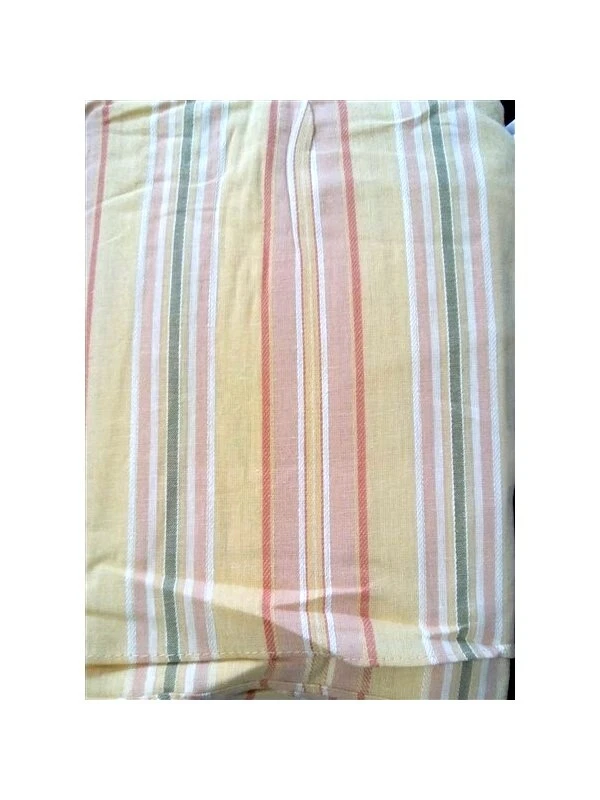 Nueva falda de cama Biltmore Whitney Quilt Collection amarillo naranja a rayas COMPLETA #70685 Foto 2 de 2