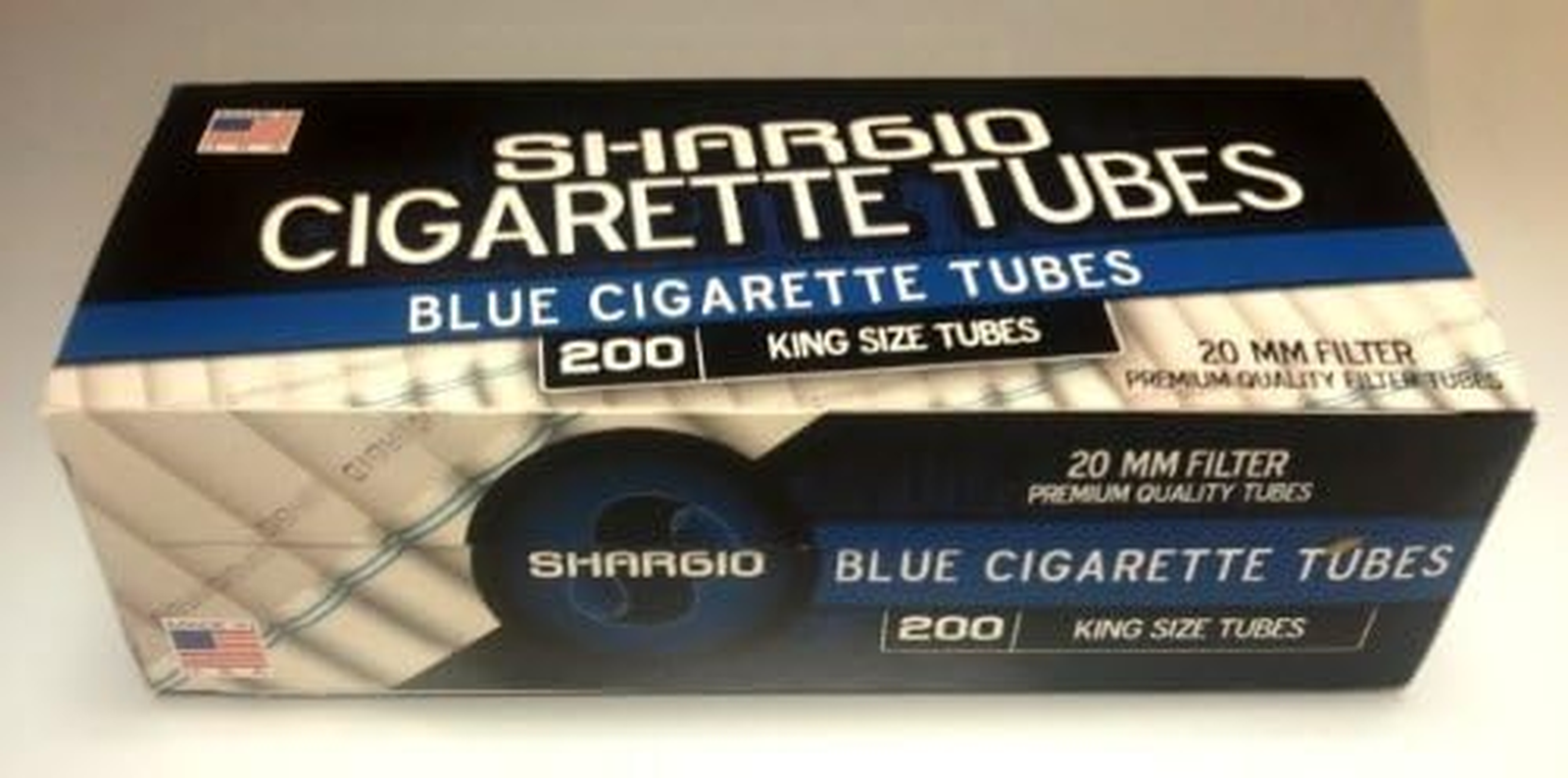 Shargio Blue King Size 200Ct Premium Filter Tubes 5-Pack