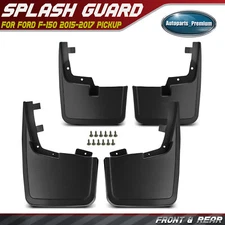 Splash Guards Molded Mud Flaps for Ford F-150 2015-2020 without Fender Flares