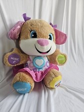 Fisher Price Interactive Talking Musical Puppy TUMMY Laugh N Learn Bear WORKS