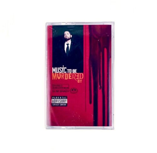 Eminem - Music To Be Murdered By, Translucent Black Cassette Tape. New/Sealed - Picture 2 of 3