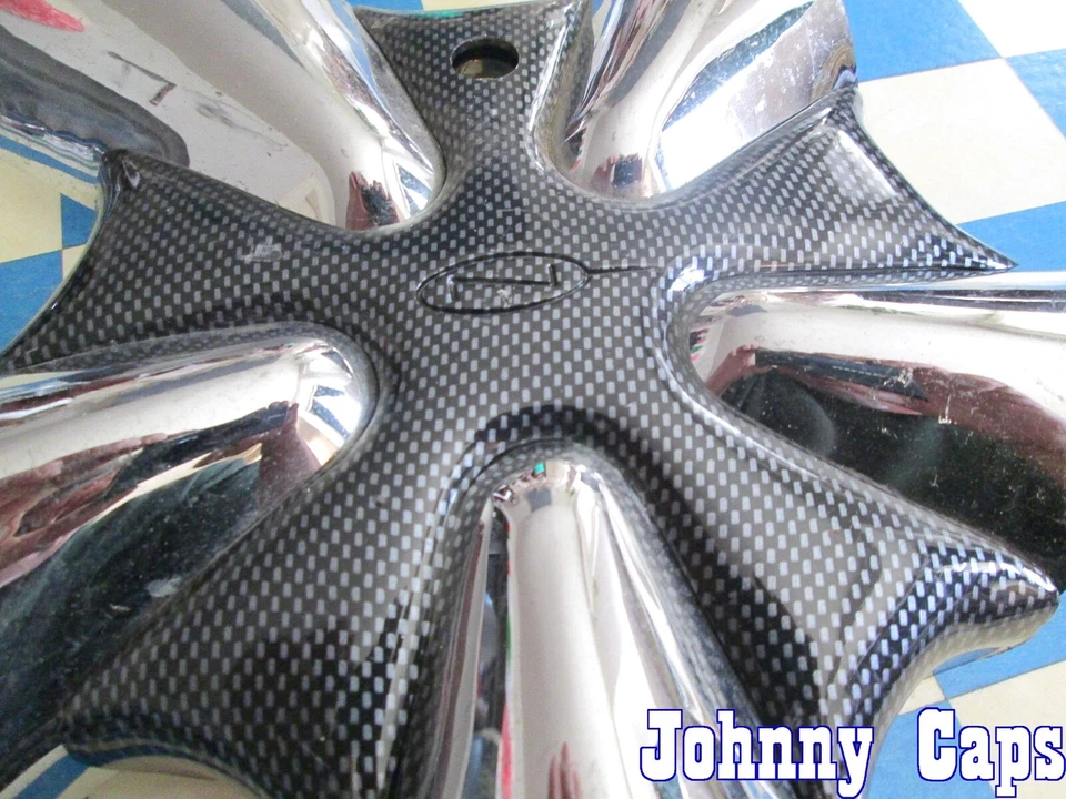 Ruedas NEEPER # N/A. BLANCO. . Tapa central cromada usada [31] (CANTIDAD. 1)  Foto 3 de 4