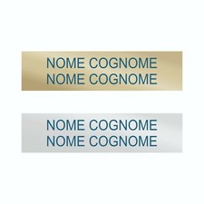 TARGHETTA PERSONALIZZATA CON INCISIONE CON NOME PER CITOFONO CASSETTA POSTALE 