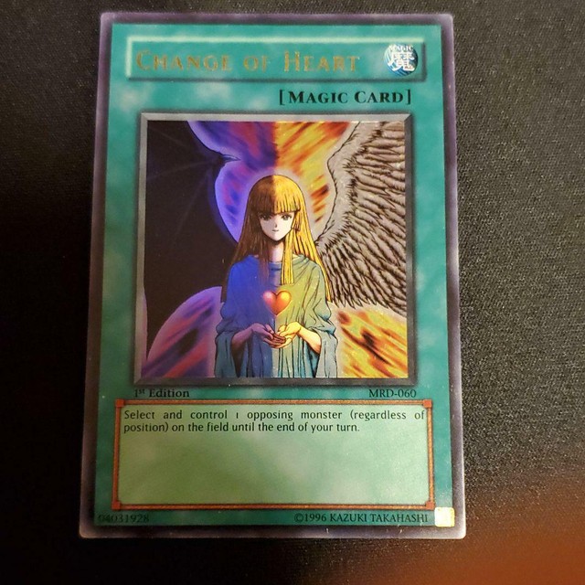 Yugioh Change of Heart Ultra RARE 1st Mrd060 English EX Konami for