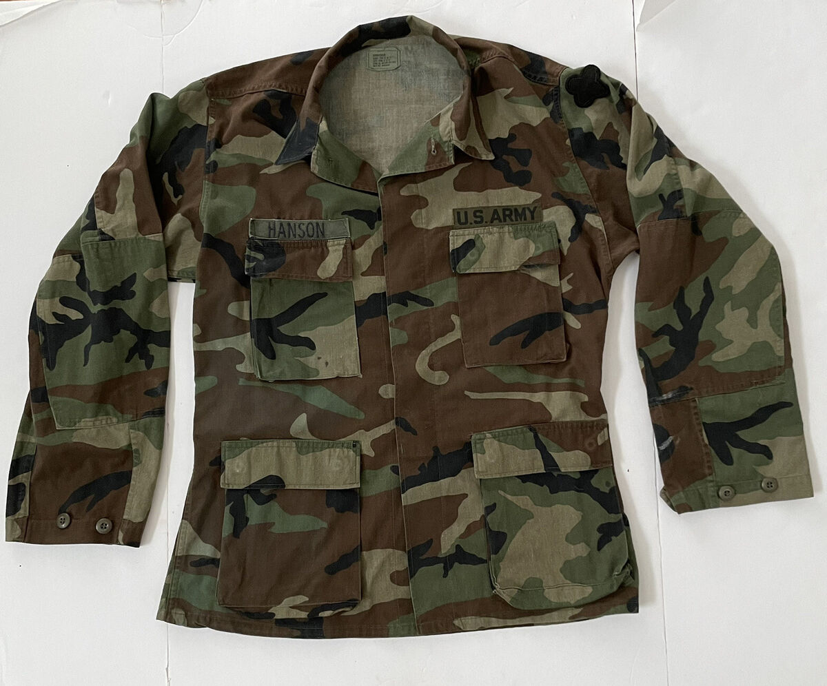 US Army Mid-90's BDU Field Jacket Shirt Woodland Camo Mens Size M Regular | eBay US Army Mid-90's BDU Field Jacket Shirt Woodland Camo Mens Size M Regular | eBay