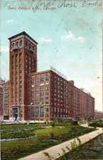 Sears Roebuck & Co., Chicago, IL Divided Back Postcard Posted 1908 RPO
