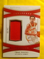 2022/23 NATIONAL TREASURES TREASURED THREADS GU TRAE YOUNG JERSEY PATCH #24/99