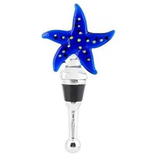 Starfish Bottle Stopper, Blown Glass LS Arts Wine Stoppers